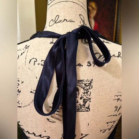 Lulus Cielo Navy Blue Sequin Halter Maxi Dress in Medium - Picture 9 of 10